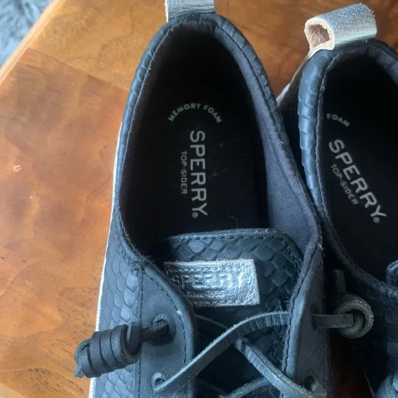 Sperry Black Textured Sneakers - Picture 5 of 6